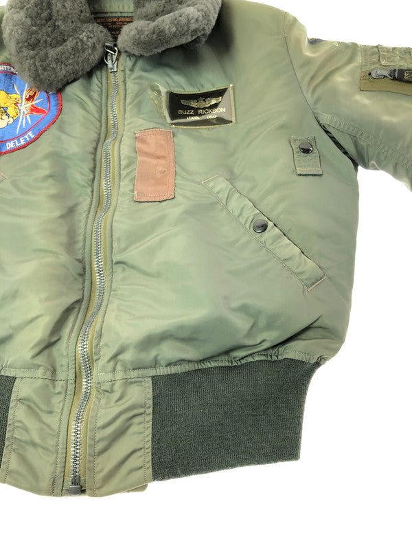 【中古品】【メンズ】 BUZZ RICKSON'S バズリクソンズ B-15D FLIGHT JACKET M13515 M品番 フライト ジャケット アウター 145-260930-rt-14-tagh サイズ：36 カラー：カーキ 万代Net店