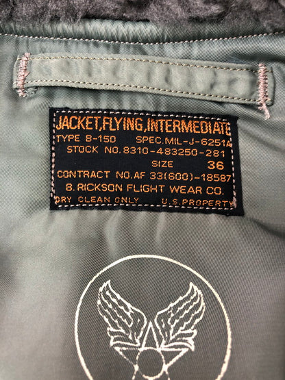 【中古品】【メンズ】 BUZZ RICKSON'S バズリクソンズ B-15D FLIGHT JACKET M13515 M品番 フライト ジャケット アウター 145-260930-rt-14-tagh サイズ：36 カラー：カーキ 万代Net店
