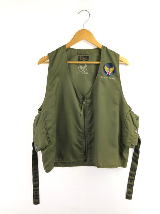 【中古品】【メンズ】 US AIR FORCE ユーエス エアフォース TYPE E-1 VEST 2010-920313 ベスト 146-260926-na-22-tagh サイズ：L カラー：カーキ 万代Net店