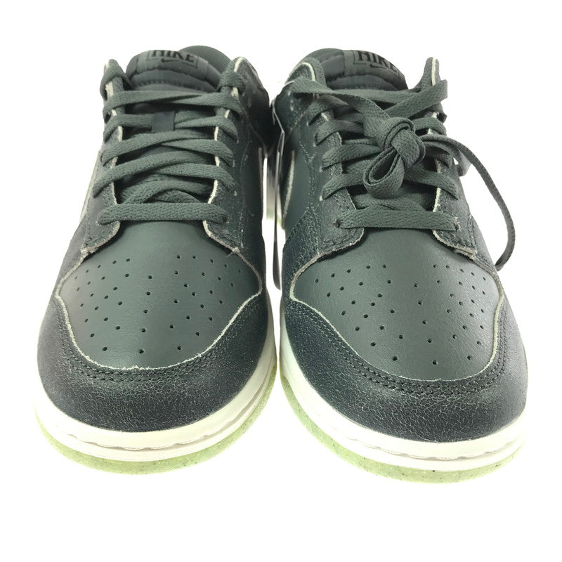 【中古美品】【メンズ】 NIKE ナイキ DUNK LOW RETRO PREMIUM DQ7681-001 ダンク ロー レトロ プレミアム スニーカー 靴 160-261003-na-15-tagh サイズ：27.5cm US 9.5 カラー：IRON GREY/PHANTOM-SCREAM GREEN 万代Net店