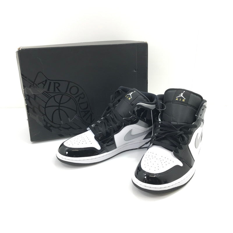 【中古美品】【メンズ】 NIKE ナイキ AIR JORDAN 1 MID SE HV0789-010 エアジョーダン 1 ミッド スニーカー 靴 160-260925-na-34-tagh サイズ：27.5cm US 9.5 カラー：BLACK/METALLIC SILVER-WHITE 万代Net店