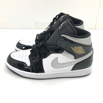 【中古美品】【メンズ】 NIKE ナイキ AIR JORDAN 1 MID SE HV0789-010 エアジョーダン 1 ミッド スニーカー 靴 160-260925-na-34-tagh サイズ：27.5cm US 9.5 カラー：BLACK/METALLIC SILVER-WHITE 万代Net店