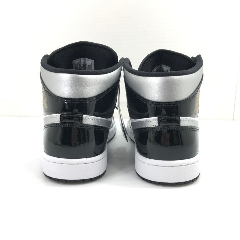 【中古美品】【メンズ】 NIKE ナイキ AIR JORDAN 1 MID SE HV0789-010 エアジョーダン 1 ミッド スニーカー 靴 160-260925-na-34-tagh サイズ：27.5cm US 9.5 カラー：BLACK/METALLIC SILVER-WHITE 万代Net店