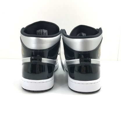 【中古美品】【メンズ】 NIKE ナイキ AIR JORDAN 1 MID SE HV0789-010 エアジョーダン 1 ミッド スニーカー 靴 160-260925-na-34-tagh サイズ：27.5cm US 9.5 カラー：BLACK/METALLIC SILVER-WHITE 万代Net店