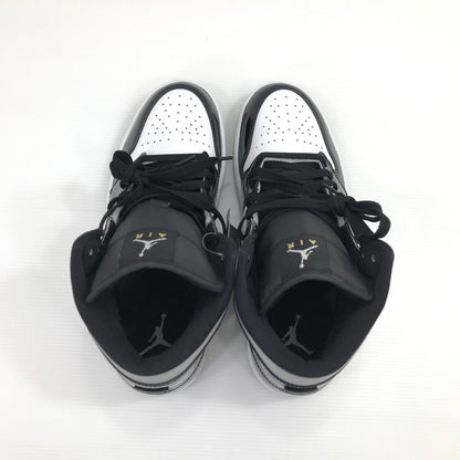 【中古美品】【メンズ】 NIKE ナイキ AIR JORDAN 1 MID SE HV0789-010 エアジョーダン 1 ミッド スニーカー 靴 160-260925-na-34-tagh サイズ：27.5cm US 9.5 カラー：BLACK/METALLIC SILVER-WHITE 万代Net店