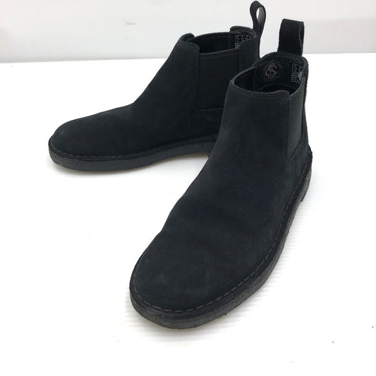 【中古品】【メンズ】 CLARKS クラークス SIDEGORE BOOTS 61947489 サイドゴア ブーツ 靴 164-261006-ty-10-tag サイズ：UK7.5/US8.5 カラー：ブラック 万代Net店