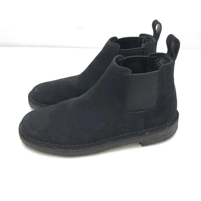 【中古品】【メンズ】 CLARKS クラークス SIDEGORE BOOTS 61947489 サイドゴア ブーツ 靴 164-261006-ty-10-tag サイズ：UK7.5/US8.5 カラー：ブラック 万代Net店