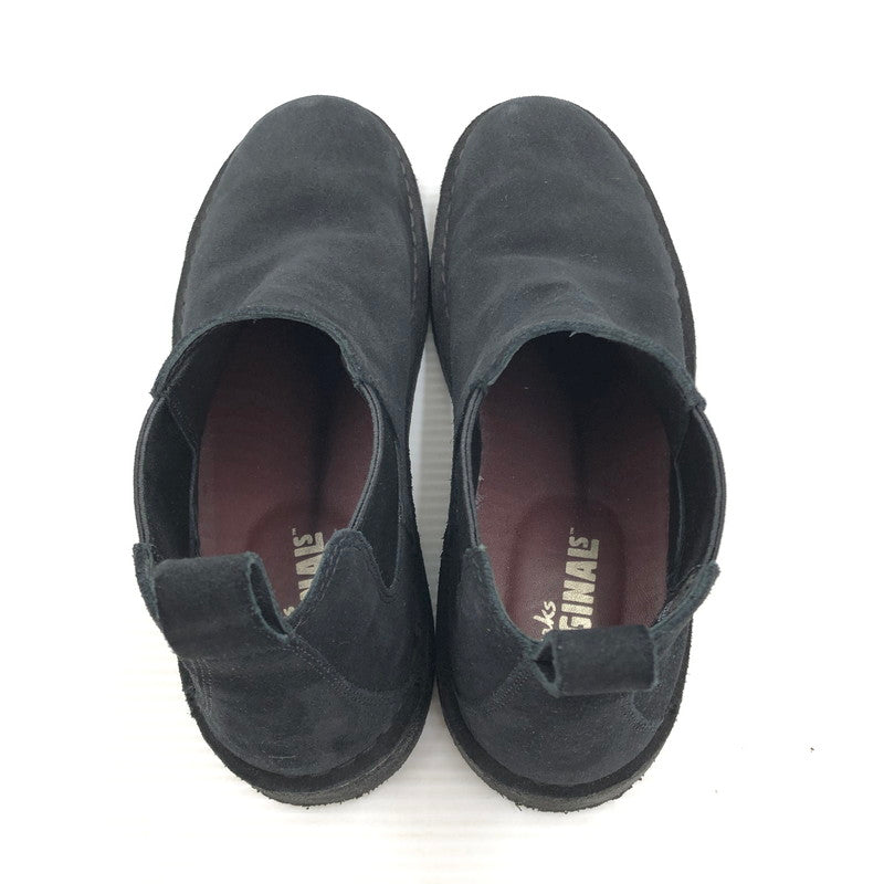 【中古品】【メンズ】 CLARKS クラークス SIDEGORE BOOTS 61947489 サイドゴア ブーツ 靴 164-261006-ty-10-tag サイズ：UK7.5/US8.5 カラー：ブラック 万代Net店