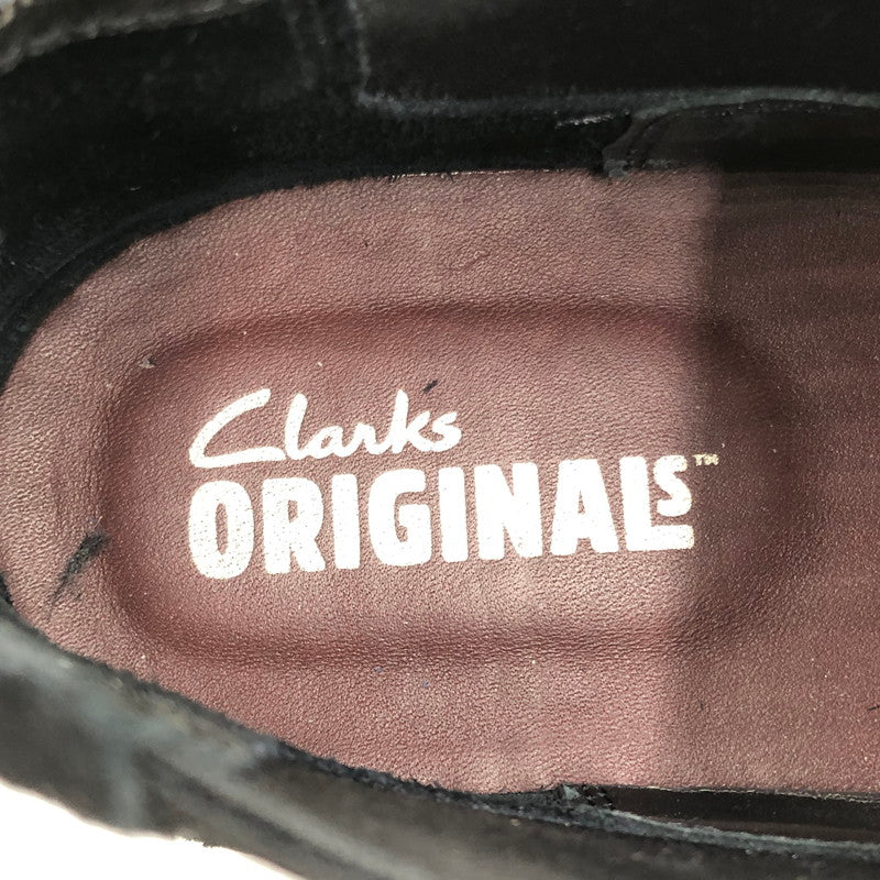 【中古品】【メンズ】 CLARKS クラークス SIDEGORE BOOTS 61947489 サイドゴア ブーツ 靴 164-261006-ty-10-tag サイズ：UK7.5/US8.5 カラー：ブラック 万代Net店