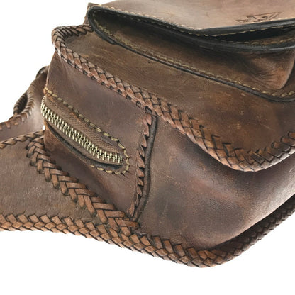 【現状渡し品】【メンズ】 SAAD サード LEATHER BODY BAG レザー ボディバッグ ウエストバッグ カバン 188-261014-na-26-tagh カラー：ブラウン 万代Net店