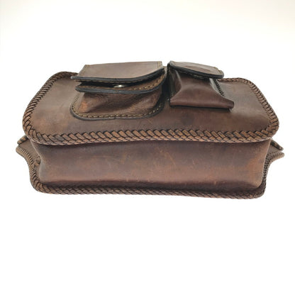 【現状渡し品】【メンズ】 SAAD サード LEATHER BODY BAG レザー ボディバッグ ウエストバッグ カバン 188-261014-na-26-tagh カラー：ブラウン 万代Net店