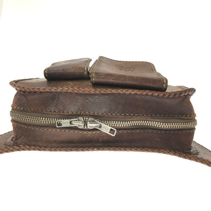 【現状渡し品】【メンズ】 SAAD サード LEATHER BODY BAG レザー ボディバッグ ウエストバッグ カバン 188-261014-na-26-tagh カラー：ブラウン 万代Net店