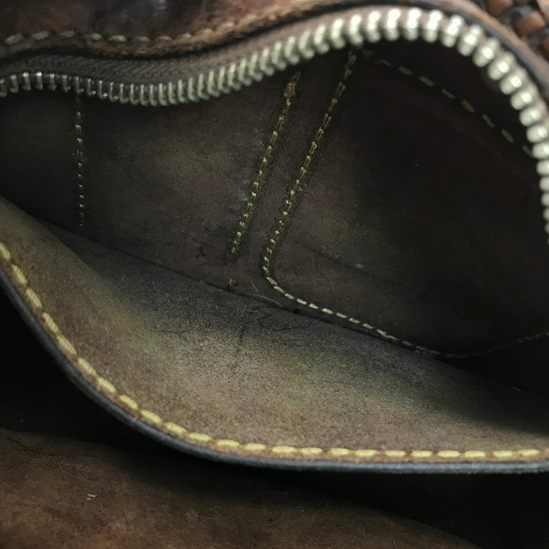 【現状渡し品】【メンズ】 SAAD サード LEATHER BODY BAG レザー ボディバッグ ウエストバッグ カバン 188-261014-na-26-tagh カラー：ブラウン 万代Net店