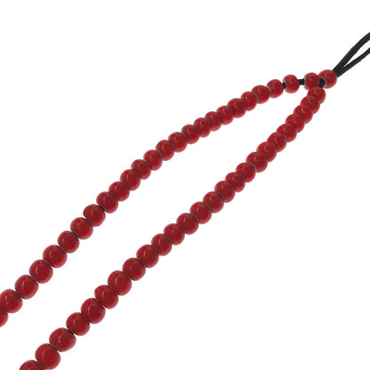 【中古品】【メンズ】 SAAD サード SV925 CUSTOM FEATHER BEADS NECKLACE カスタム フェザー ビーズ ネックレス アクセサリー 191-260928-na-03-tagh カラー：レッド/シルバー/ブラック 万代Net店