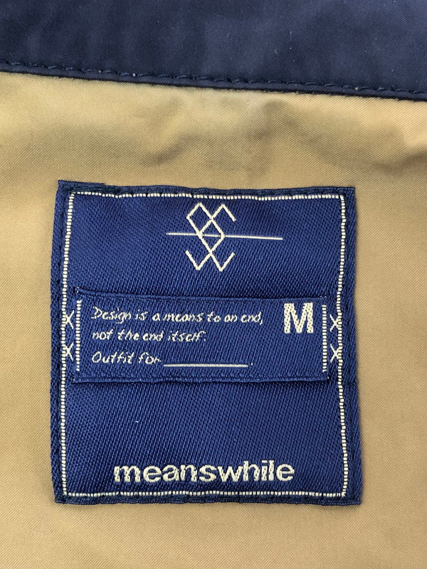 【中古品】【メンズ】 MEANSWHILE ミーンズワイル JACKET MW-JKT16103 ジャケット ライトアウター 147-260926-na-29-tagh サイズ：M カラー：ネイビー 万代Net店