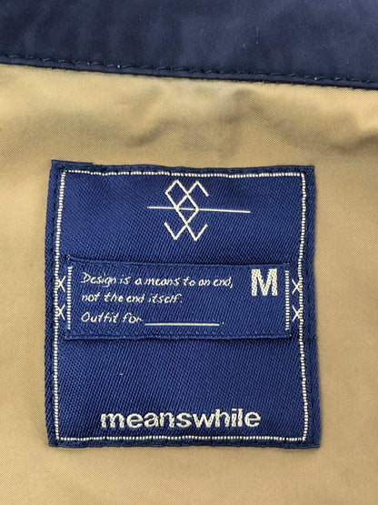 【中古品】【メンズ】 MEANSWHILE ミーンズワイル JACKET MW-JKT16103 ジャケット ライトアウター 147-260926-na-29-tagh サイズ：M カラー：ネイビー 万代Net店