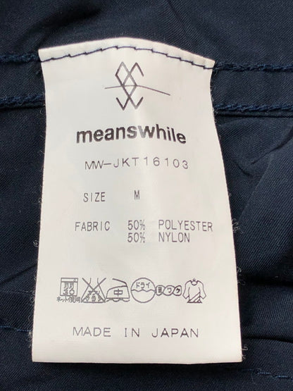 【中古品】【メンズ】 MEANSWHILE ミーンズワイル JACKET MW-JKT16103 ジャケット ライトアウター 147-260926-na-29-tagh サイズ：M カラー：ネイビー 万代Net店