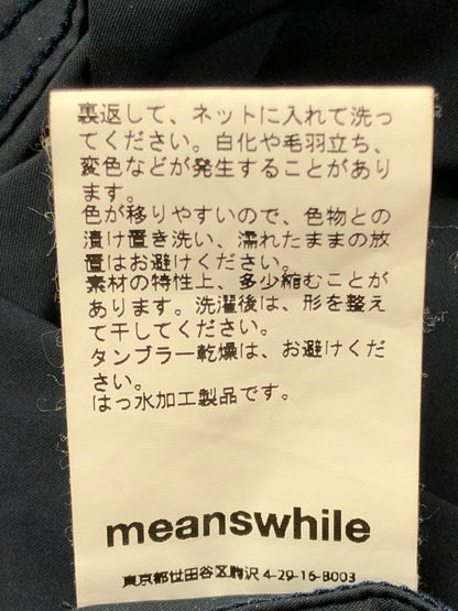 【中古品】【メンズ】 MEANSWHILE ミーンズワイル JACKET MW-JKT16103 ジャケット ライトアウター 147-260926-na-29-tagh サイズ：M カラー：ネイビー 万代Net店