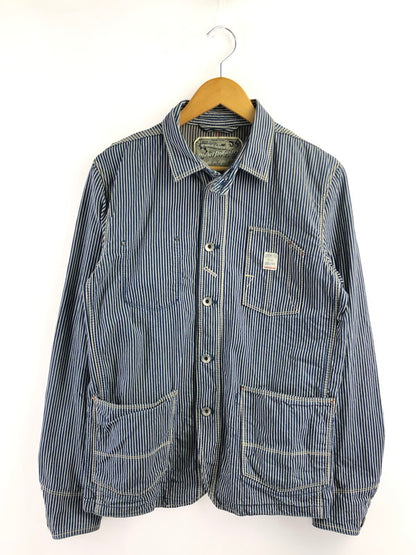 【中古品】【メンズ】 DIESEL ディーゼル HICKORY DENIM COVERALLS ヒッコリー デニム カバーオール アウター 141-260926-na-24-tagh サイズ：S カラー：インディゴ 万代Net店