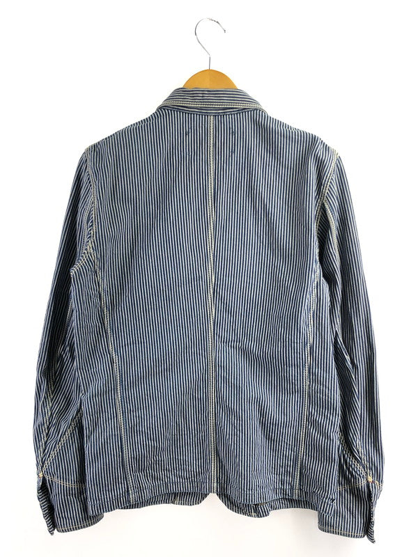 【中古品】【メンズ】 DIESEL ディーゼル HICKORY DENIM COVERALLS ヒッコリー デニム カバーオール アウター 141-260926-na-24-tagh サイズ：S カラー：インディゴ 万代Net店
