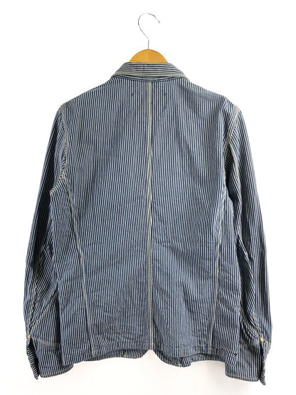 【中古品】【メンズ】 DIESEL ディーゼル HICKORY DENIM COVERALLS ヒッコリー デニム カバーオール アウター 141-260926-na-24-tagh サイズ：S カラー：インディゴ 万代Net店
