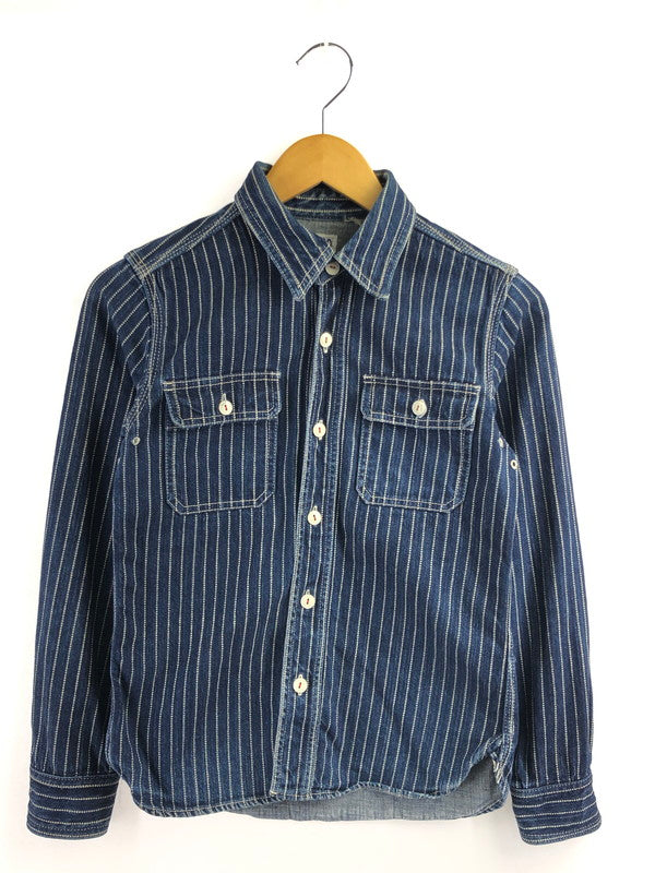 【中古品】【メンズ】 THE FLAT HEAD ザフラットヘッド WABASH DENIM SHIRT ウォバッシュ デニムシャツ 長袖シャツ 145-260926-na-23-tagh サイズ：サイズ不明 下記参照 カラー：インディゴ 万代Net店