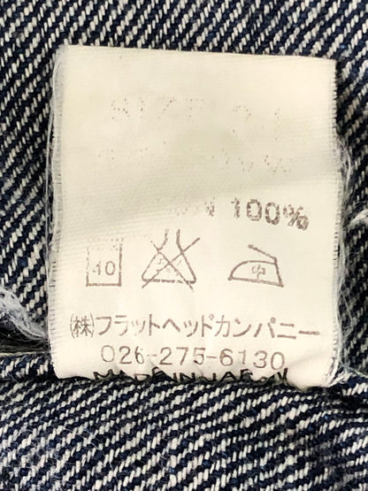 【中古品】【メンズ】 THE FLAT HEAD ザフラットヘッド WABASH DENIM SHIRT ウォバッシュ デニムシャツ 長袖シャツ 145-260926-na-23-tagh サイズ：サイズ不明 下記参照 カラー：インディゴ 万代Net店