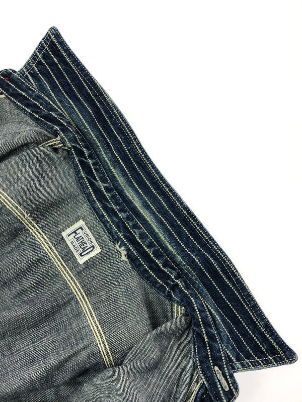 【中古品】【メンズ】 THE FLAT HEAD ザフラットヘッド WABASH DENIM SHIRT ウォバッシュ デニムシャツ 長袖シャツ 145-260926-na-23-tagh サイズ：サイズ不明 下記参照 カラー：インディゴ 万代Net店