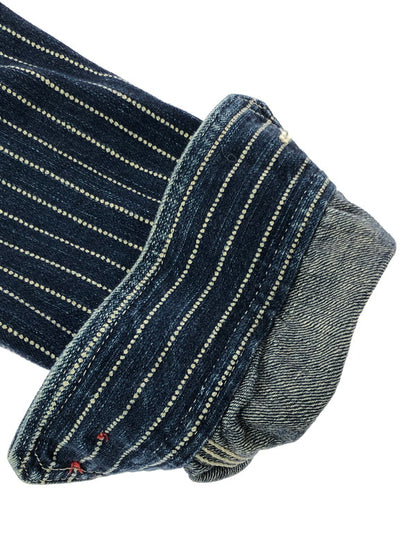 【中古品】【メンズ】 THE FLAT HEAD ザフラットヘッド WABASH DENIM SHIRT ウォバッシュ デニムシャツ 長袖シャツ 145-260926-na-23-tagh サイズ：サイズ不明 下記参照 カラー：インディゴ 万代Net店