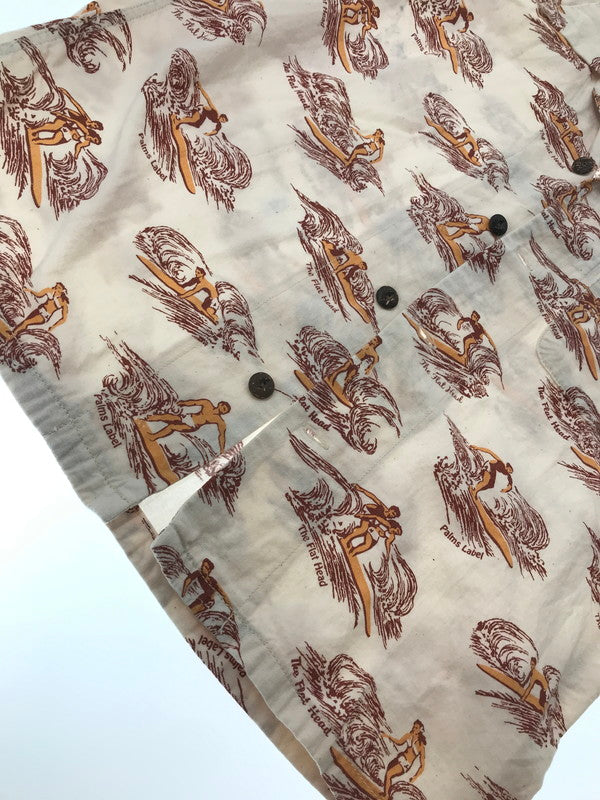 【中古品】【メンズ】 THE FLAT HEAD ザフラットヘッド PALMS LABEL パームスレーベル S/S ALOHA SHIRT HCC-01W アロハシャツ 半袖シャツ 145-260926-na-03-tagh サイズ：S カラー：マルチカラー 万代Net店