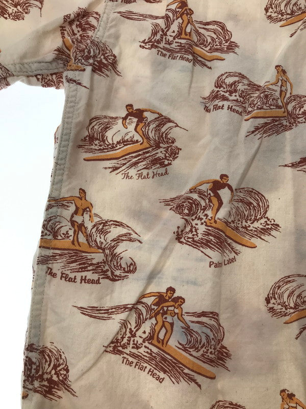 【中古品】【メンズ】 THE FLAT HEAD ザフラットヘッド PALMS LABEL パームスレーベル S/S ALOHA SHIRT HCC-01W アロハシャツ 半袖シャツ 145-260926-na-03-tagh サイズ：S カラー：マルチカラー 万代Net店