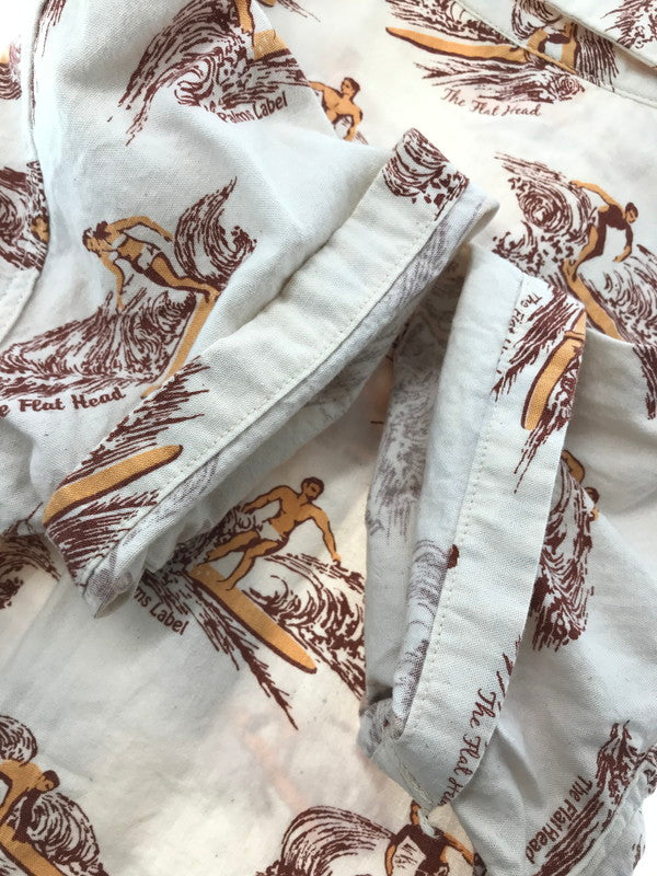 【中古品】【メンズ】 THE FLAT HEAD ザフラットヘッド PALMS LABEL パームスレーベル S/S ALOHA SHIRT HCC-01W アロハシャツ 半袖シャツ 145-260926-na-03-tagh サイズ：S カラー：マルチカラー 万代Net店