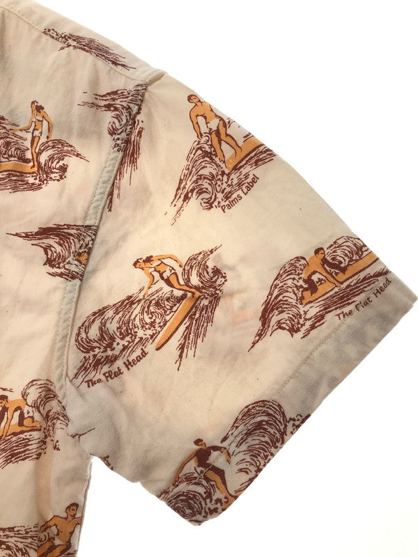 【中古品】【メンズ】 THE FLAT HEAD ザフラットヘッド PALMS LABEL パームスレーベル S/S ALOHA SHIRT HCC-01W アロハシャツ 半袖シャツ 145-260926-na-03-tagh サイズ：S カラー：マルチカラー 万代Net店