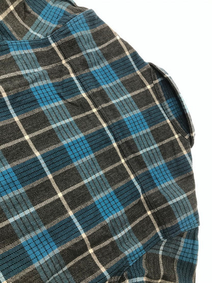 【中古品】【メンズ】 THE FLAT HEAD ザフラットヘッド GLORY PARK L/S FLANNEL SHIRT フランネルシャツ チェックシャツ 145-260926-na-05-tagh サイズ：36 カラー：ブルー/グレー 万代Net店