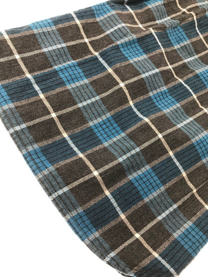 【中古品】【メンズ】 THE FLAT HEAD ザフラットヘッド GLORY PARK L/S FLANNEL SHIRT フランネルシャツ チェックシャツ 145-260926-na-05-tagh サイズ：36 カラー：ブルー/グレー 万代Net店