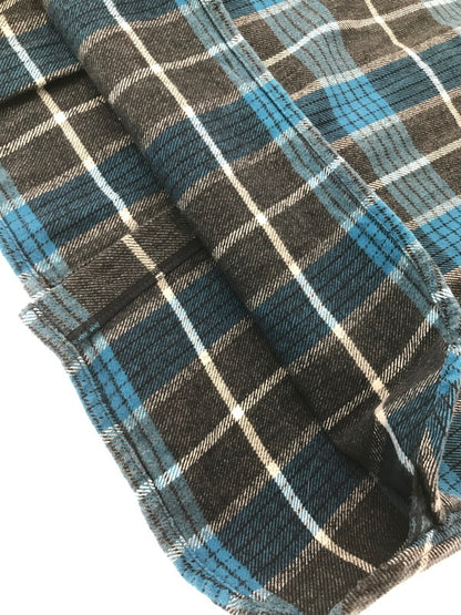 【中古品】【メンズ】 THE FLAT HEAD ザフラットヘッド GLORY PARK L/S FLANNEL SHIRT フランネルシャツ チェックシャツ 145-260926-na-05-tagh サイズ：36 カラー：ブルー/グレー 万代Net店