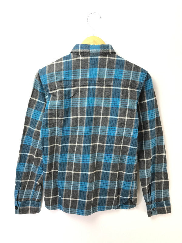 【中古品】【メンズ】 THE FLAT HEAD ザフラットヘッド GLORY PARK L/S FLANNEL SHIRT フランネルシャツ チェックシャツ 145-260926-na-05-tagh サイズ：36 カラー：ブルー/グレー 万代Net店