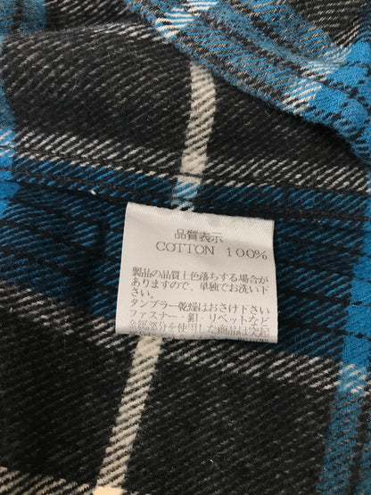 【中古品】【メンズ】 THE FLAT HEAD ザフラットヘッド GLORY PARK L/S FLANNEL SHIRT フランネルシャツ チェックシャツ 145-260926-na-05-tagh サイズ：36 カラー：ブルー/グレー 万代Net店