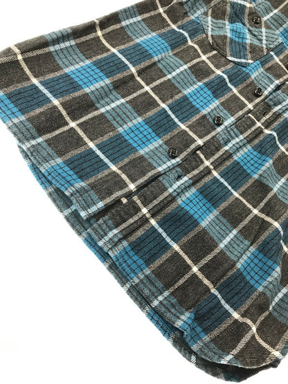 【中古品】【メンズ】 THE FLAT HEAD ザフラットヘッド GLORY PARK L/S FLANNEL SHIRT フランネルシャツ チェックシャツ 145-260926-na-05-tagh サイズ：36 カラー：ブルー/グレー 万代Net店