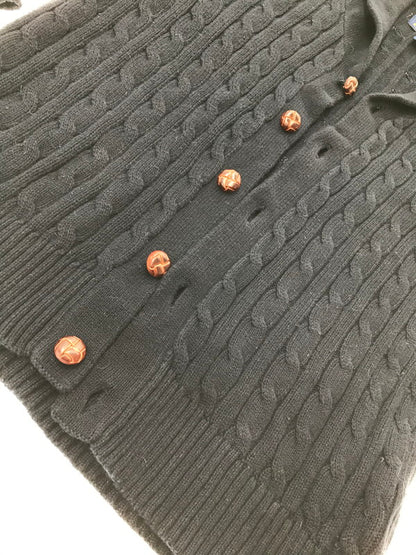 【中古品】【レディース】 POLO RALPH LAUREN ポロ・ラルフローレン CABLE KNIT CARDIGAN 323572625001 ケーブル ニット カーディガン 168-260926-na-11-tagh サイズ：L カラー：ネイビー 万代Net店