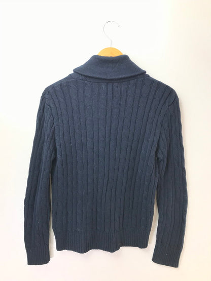 【中古品】【レディース】 POLO RALPH LAUREN ポロ・ラルフローレン CABLE KNIT CARDIGAN 323572625001 ケーブル ニット カーディガン 168-260926-na-11-tagh サイズ：L カラー：ネイビー 万代Net店
