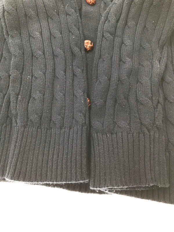 【中古品】【レディース】 POLO RALPH LAUREN ポロ・ラルフローレン CABLE KNIT CARDIGAN 323572625001 ケーブル ニット カーディガン 168-260926-na-11-tagh サイズ：L カラー：ネイビー 万代Net店