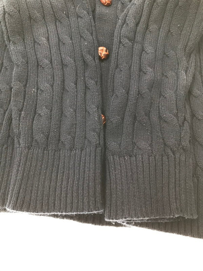 【中古品】【レディース】 POLO RALPH LAUREN ポロ・ラルフローレン CABLE KNIT CARDIGAN 323572625001 ケーブル ニット カーディガン 168-260926-na-11-tagh サイズ：L カラー：ネイビー 万代Net店
