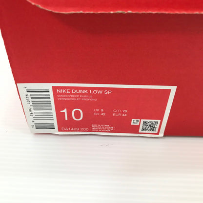【中古美品】【メンズ】 NIKE ナイキ DUNK LOW SP DA1469-200 ダンク ロー スニーカー 靴 160-260925-na-37-tagh サイズ：28cm US 10 カラー：VENEER/DEEP PURPLE 万代Net店