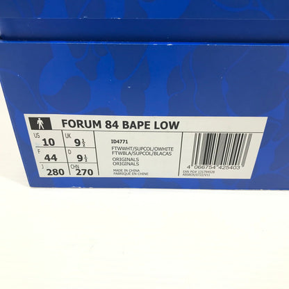 【中古美品】【メンズ】 ADIDAS アディダス×A BATHING APE アベイシングエイプ ID4771 FORUM 84 LOW 30TH ANNIVERSARY "GREEN CAMO" スニーカー 靴 161-260925-rt-04-tagh サイズ：28cm US10 カラー：グリーン系 万代Net店
