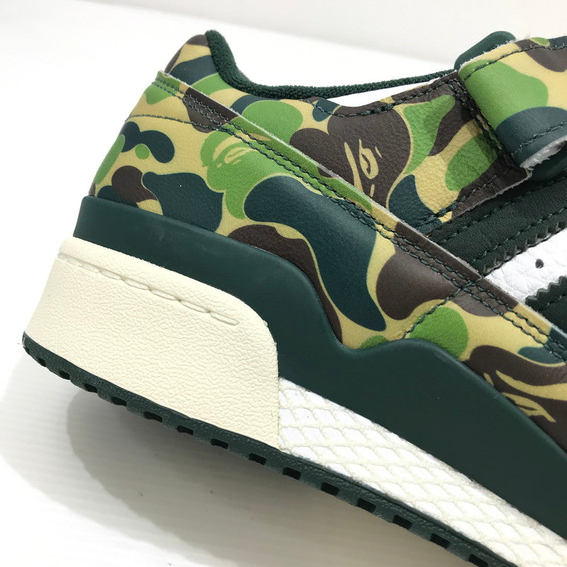 【中古美品】【メンズ】 ADIDAS アディダス×A BATHING APE アベイシングエイプ ID4771 FORUM 84 LOW 30TH ANNIVERSARY "GREEN CAMO" スニーカー 靴 161-260925-rt-04-tagh サイズ：28cm US10 カラー：グリーン系 万代Net店