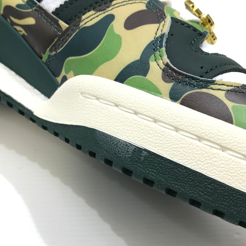 【中古美品】【メンズ】 ADIDAS アディダス×A BATHING APE アベイシングエイプ ID4771 FORUM 84 LOW 30TH ANNIVERSARY "GREEN CAMO" スニーカー 靴 161-260925-rt-04-tagh サイズ：28cm US10 カラー：グリーン系 万代Net店