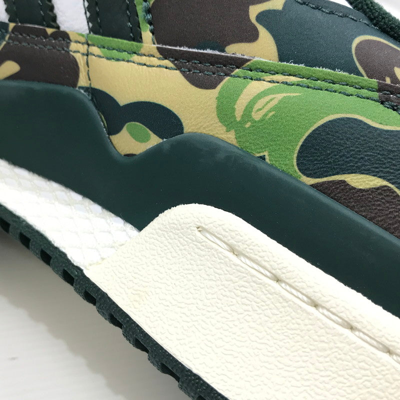 【中古美品】【メンズ】 ADIDAS アディダス×A BATHING APE アベイシングエイプ ID4771 FORUM 84 LOW 30TH ANNIVERSARY "GREEN CAMO" スニーカー 靴 161-260925-rt-04-tagh サイズ：28cm US10 カラー：グリーン系 万代Net店
