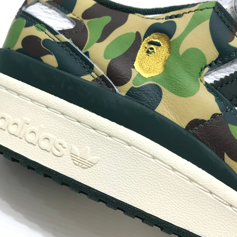 【中古美品】【メンズ】 ADIDAS アディダス×A BATHING APE アベイシングエイプ ID4771 FORUM 84 LOW 30TH ANNIVERSARY "GREEN CAMO" スニーカー 靴 161-260925-rt-04-tagh サイズ：28cm US10 カラー：グリーン系 万代Net店