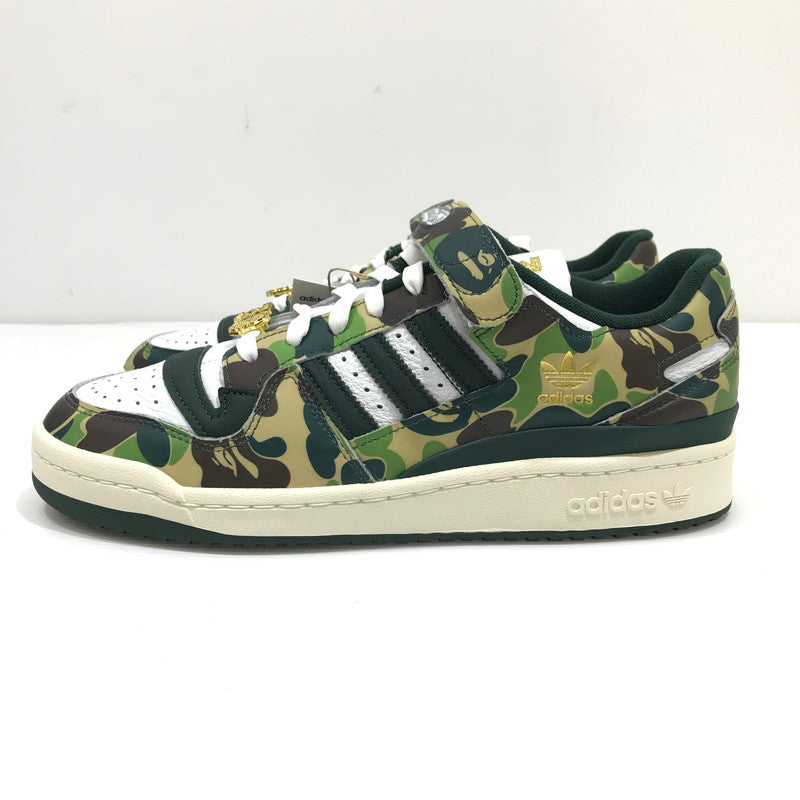 【中古美品】【メンズ】 ADIDAS アディダス×A BATHING APE アベイシングエイプ ID4771 FORUM 84 LOW 30TH ANNIVERSARY "GREEN CAMO" スニーカー 靴 161-260925-rt-04-tagh サイズ：28cm US10 カラー：グリーン系 万代Net店